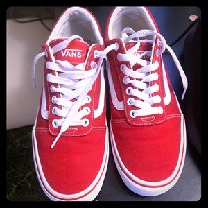 Men’s red vans sz8
